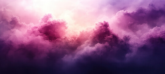 Obraz premium Vibrant pink and purple clouds in dramatic sky