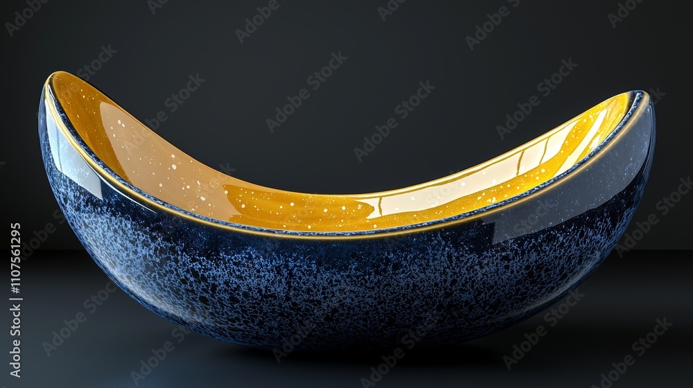 Poster current glass-based 3d rendering. abstract background showcasing gentle reflections and a dispersion