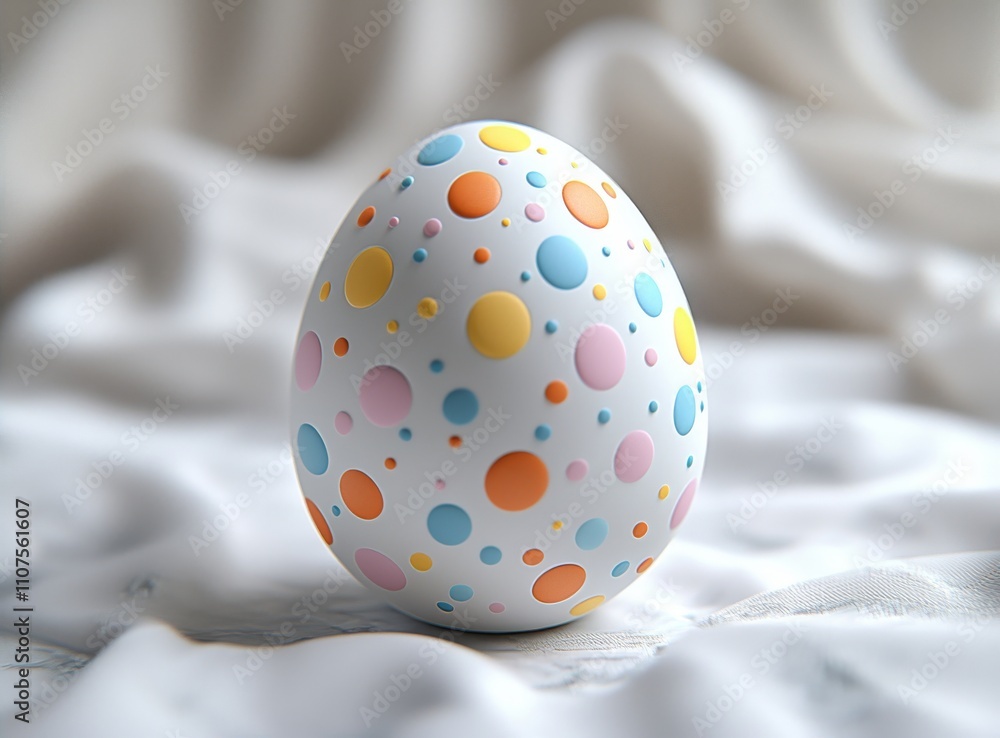 Poster a 3d render of an abstract holographic sphere, displaying a round metal form with a gradient pearles