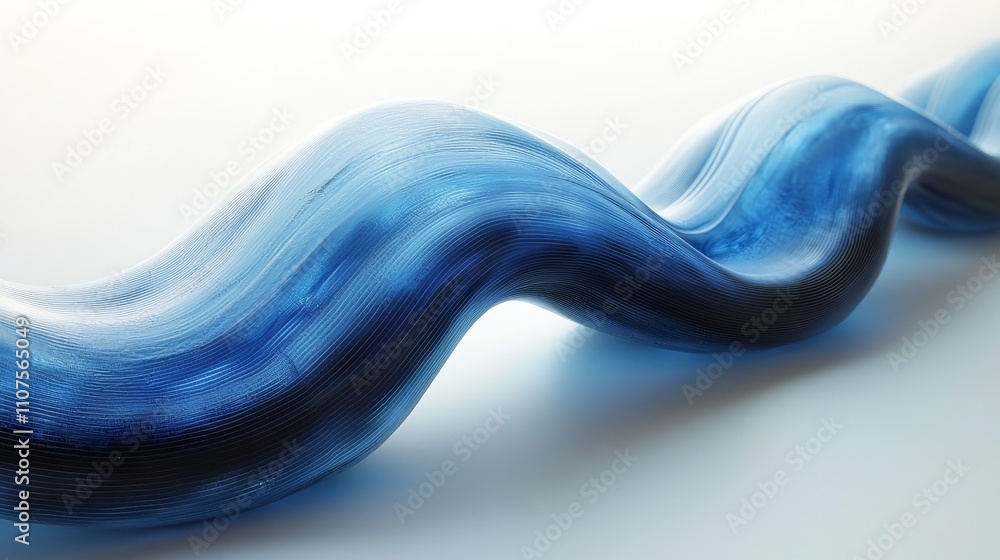 Poster a dark-background 3d render of an abstract scene with a transparent glossy glass and a dispersion-co
