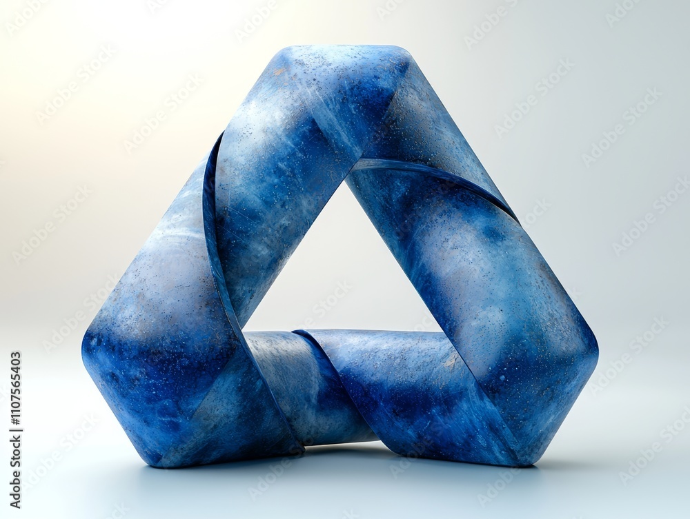 Poster wireframe of a polygonal mesh abstract 3d triangle.