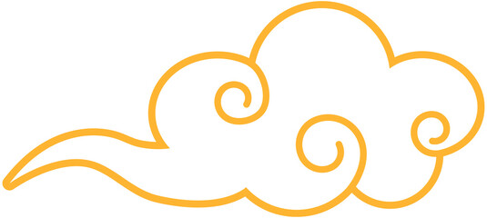 Obraz premium Chinese cloud element decoration