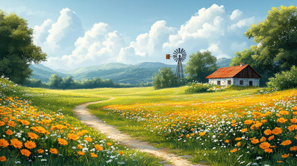 A captivating blend of doodle-style vector art inspired by technology and nature, featuring intricate hand-drawn circuits, futuristic gadgets, digital connections, and organic patterns like leaves, fl