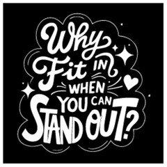 Obraz premium why fit in when you can stand out women girl hustlers billionaire t-shirts template design