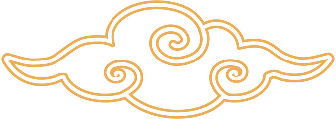 Chinese Cloud Outline icon
