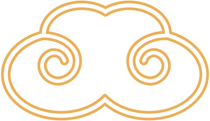 Chinese Cloud Outline icon
