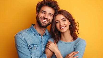 Fototapeta premium perfect couple enjoying romantic date