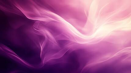 Obraz premium Abstract pink and purple gradient, wispy flowing patterns, ethereal light effects, serene dreamy background