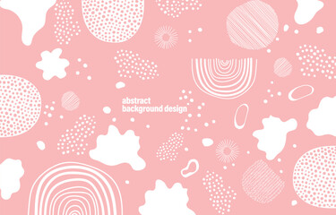 Hand drawn style abstract background design.