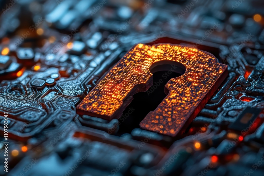 Poster Advanced cybersecurity practices for small businesses, ensuring robust digital protection with accessible tools, styled for simplicity,