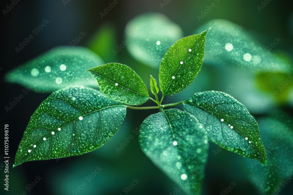 Poster eco-friendly blockchain networks reducing carbon footprints in financial systems, represented innova