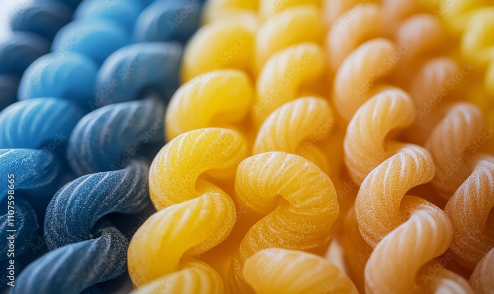 Poster in closeup, a 3d printer produces objects in yellow. this is an example of modern 3d printing techno