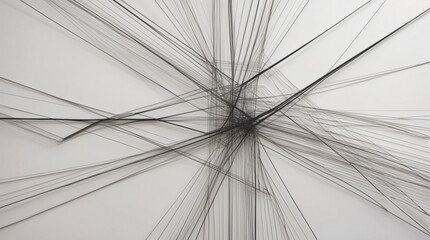 Obraz premium Abstract black and white image, generative AI