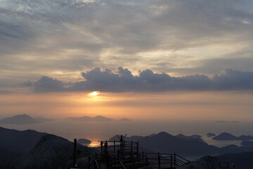 남해 금산 한려해상 일출