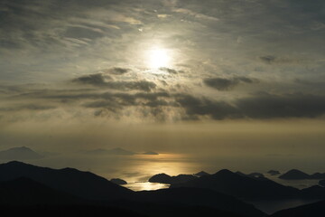 남해 금산 한려해상 일출