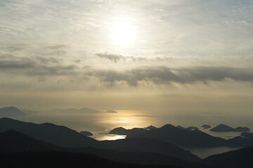 남해 금산 한려해상 일출