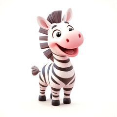 Cute cartoon baby zebra. (1)