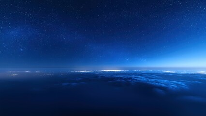 sky with stars and clouds