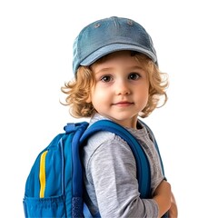 photo a child boy with school bag