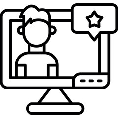 Fototapeta premium Freelancer Rating Icon
