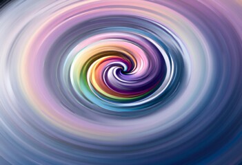 Obraz premium Spinning whirlpool of rainbow colors