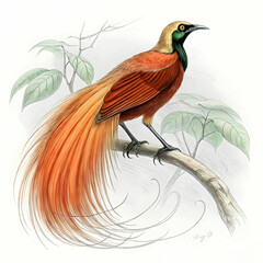raggiana bird of paradise paradisaea raggiana