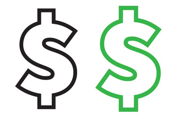 dollar flat vector illustration