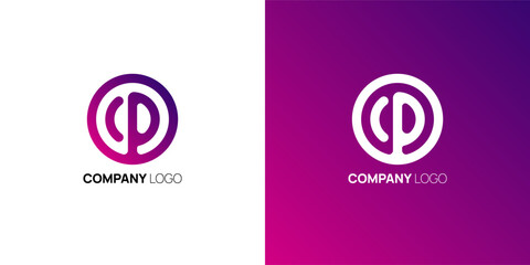 Innovative and Stylish Logo Design for a Modern Company Brand Identity and Recognition. Logo letter c and p for your company