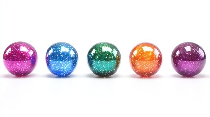 Colored Eggs on White Surface