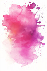 A dynamic pink ink splash against a pristine white background, showcasing a burst of color that enhances visual appeal and creativity