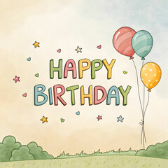 simple design happy birthday background