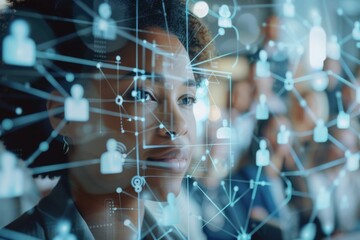 Diverse Group of Business People Engaged in Video Meeting