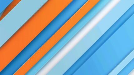 Fototapeta premium Abstract Diagonal Lines Background with Blue and Orange