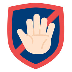 Obraz premium Cyber Crime Icons Pack,Unauthorized Flat Icon