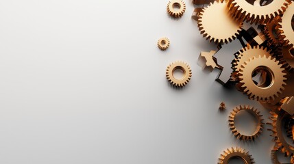 Industrial gear mechanisms workshop product professional setting close-up engineering innovation