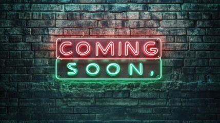 Fototapeta premium A retro-style neon sign reading 