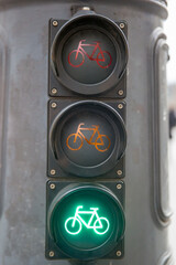 Green Traffic Light for Bicycle Riders: Urban Cycling Safety and Sustainable Transportation