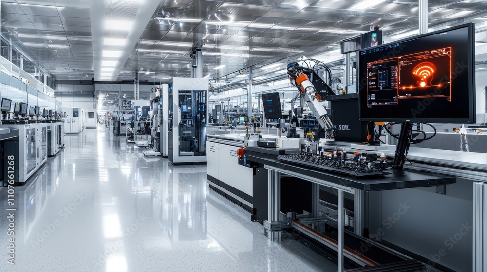 Aufkleber transforming manufacturing ai diagnostics for enhanced efficiency in clean modern industrial setting
