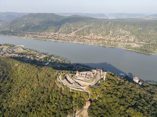 Aerial view of Visegrad Castle in Hungary