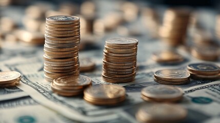 Concept of inflation featuring visuals of escalating prices, financial strain, and economic graphs reflecting higher expenses and cost of living