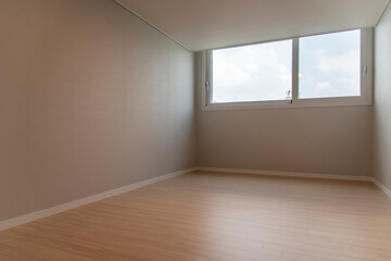 interior of the bedroom in the apartment
