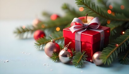 christmas tree with gift boxes