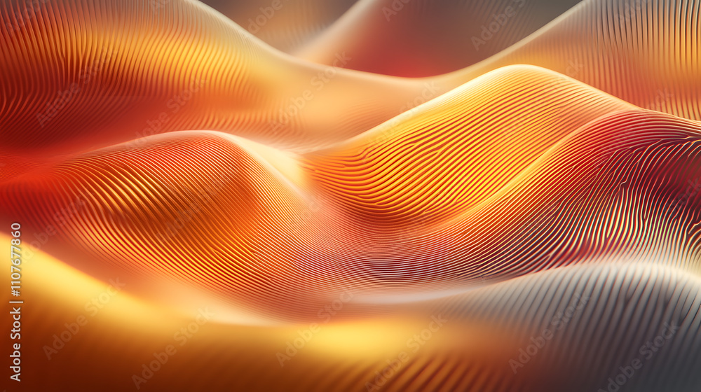 Aufkleber dynamic flowing patterns abstract visualization digital art vibrant environment close-up conceptual 