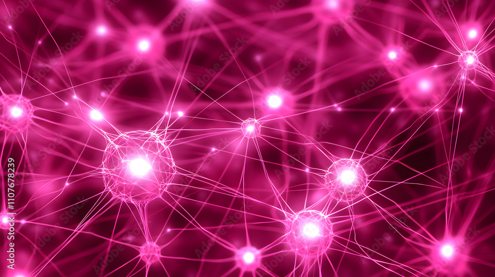 Poster exploring neural networks technology insights digital environment abstract visualization futuristic 