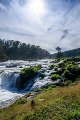 waterfall in the mountains