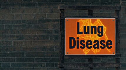 Obraz premium A bright orange warning sign with 