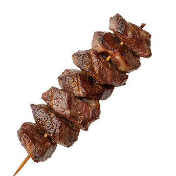 Espetinho de Carne Isolado Sem Fundo