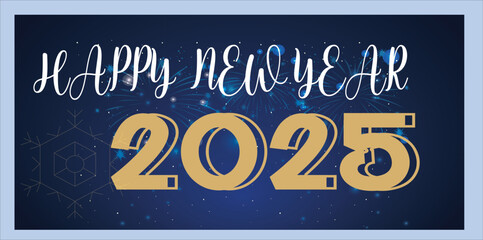 Happy New Year 2025 Banner 59.eps