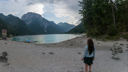 Lago del Predil, Predil lake, Italy.