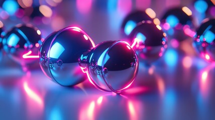 Bonding structure of materials science are relying on knowledge from physics chemistry biology and geology. Shiny spheres with colorful neon reflections